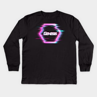 Glitch aesthetic | Exclusive - Genesis Kids Long Sleeve T-Shirt